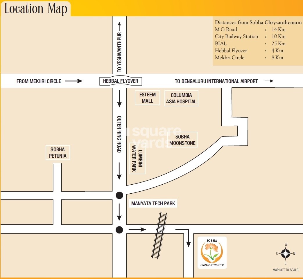 Sobha Chrysanthemum Location Image