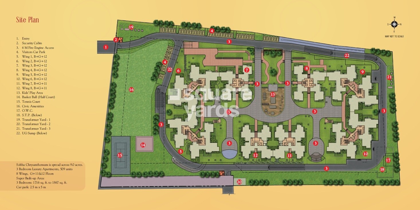 Sobha Chrysanthemum Master Plan Image