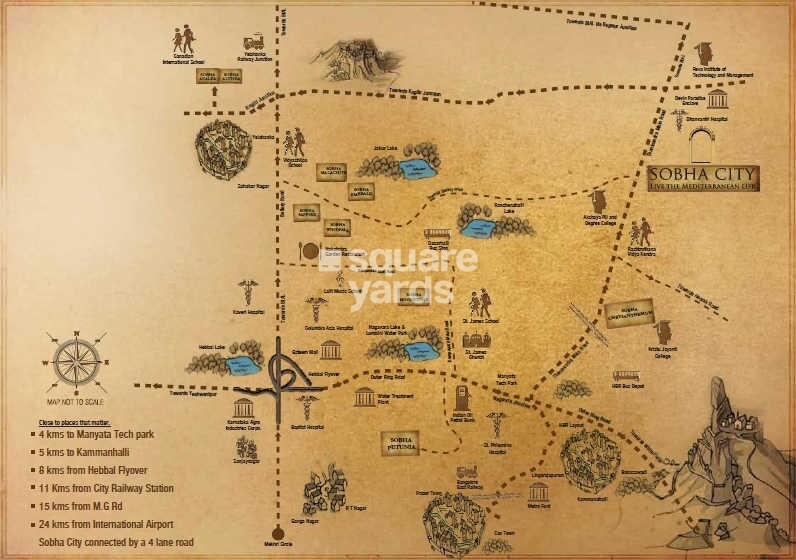 Sobha City Aristos Location Image