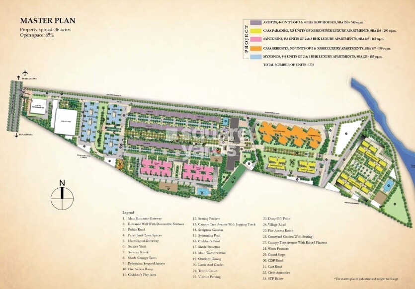 Sobha City Mykonos Master Plan 1
