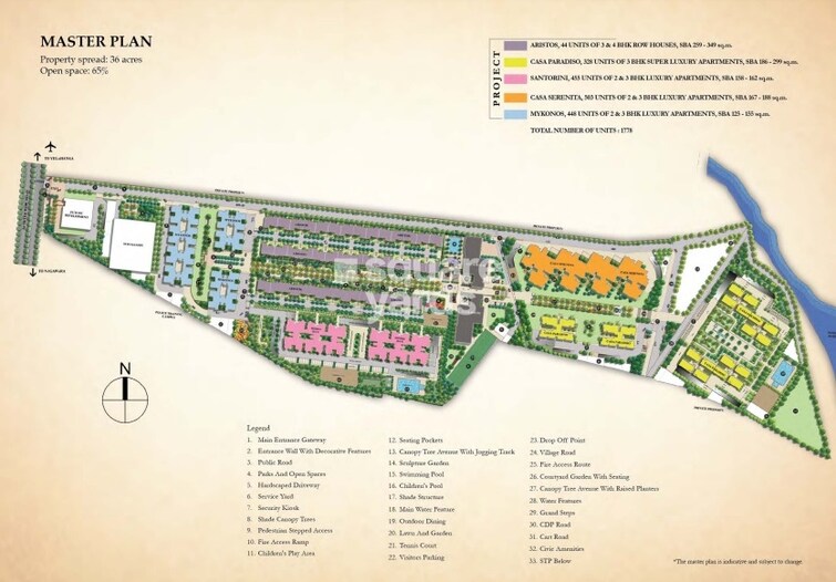 Sobha City Mykonos Master Plan Image
