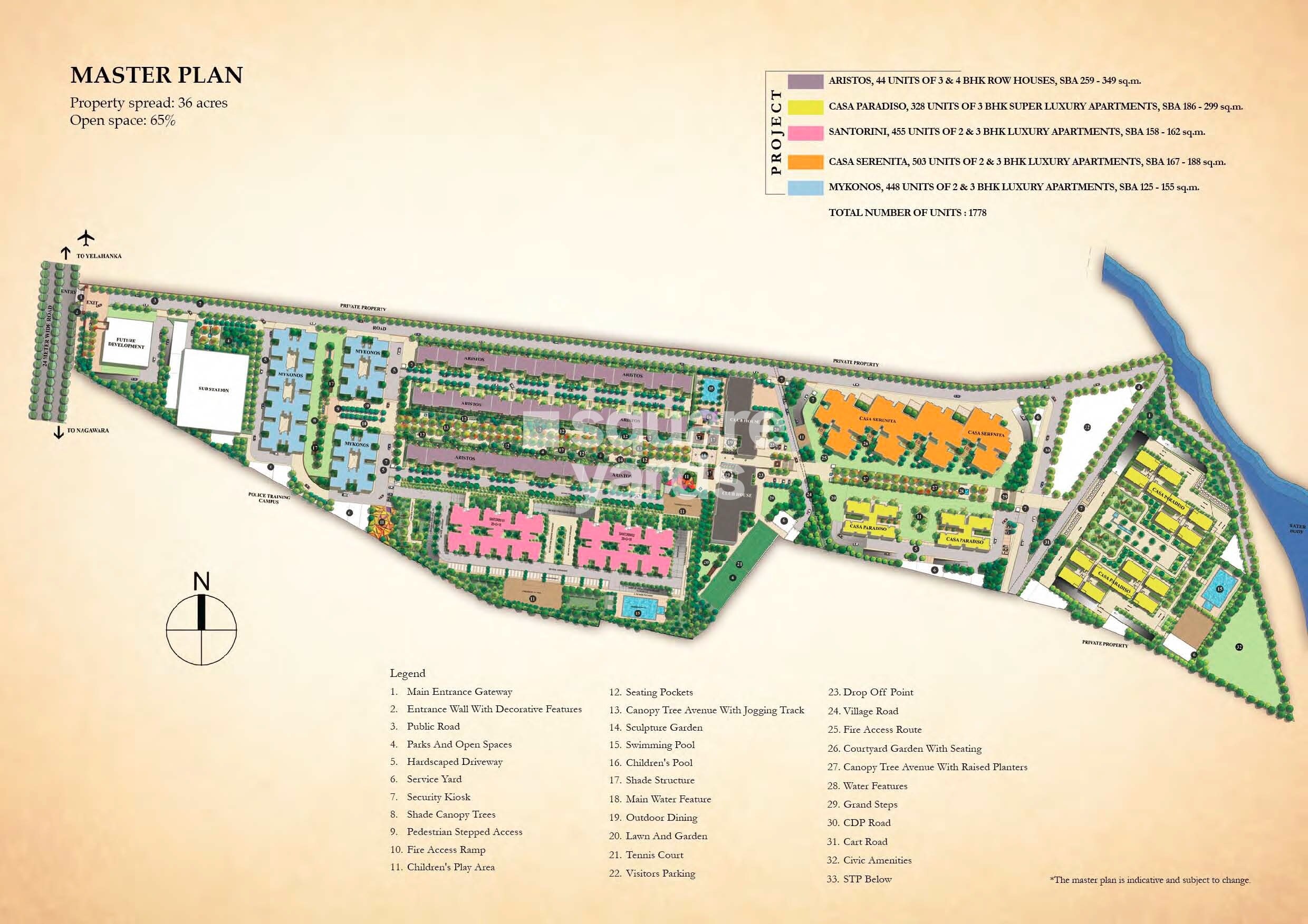 Sobha City Master Plan Image