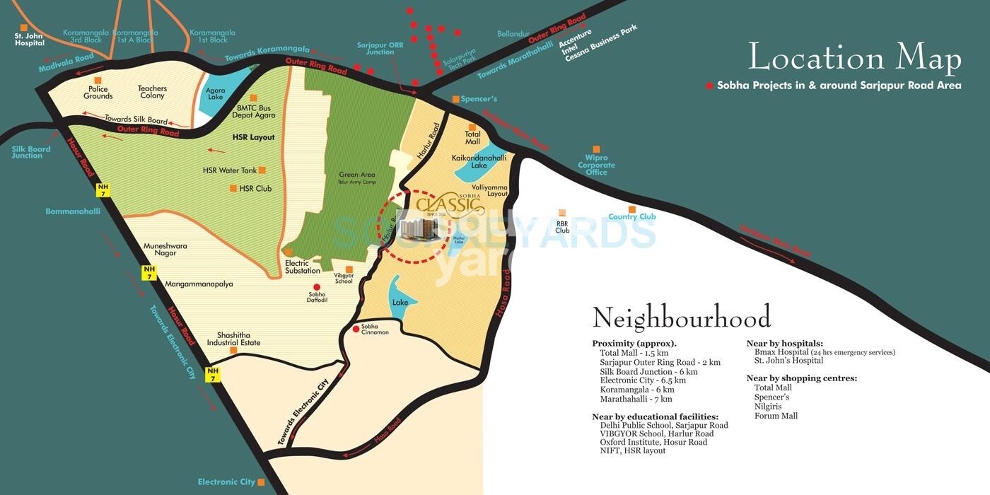 Sobha Classic Location Image