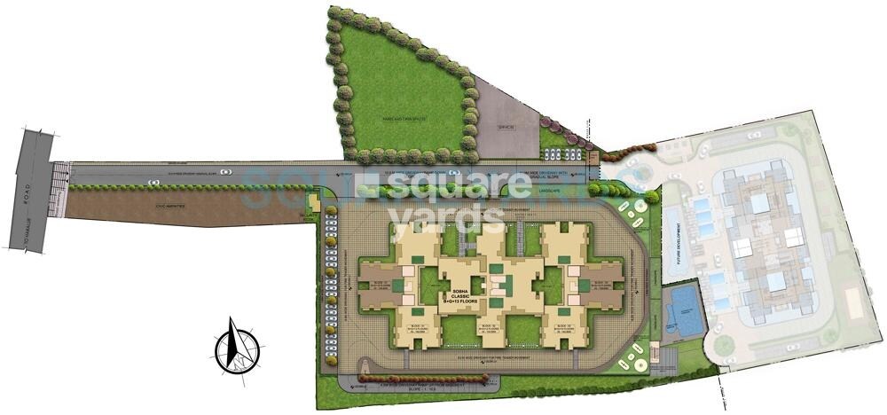 sobha-classic_a model of a plane flying through a field