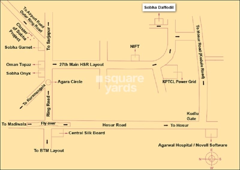 Sobha Daffodil Location Image