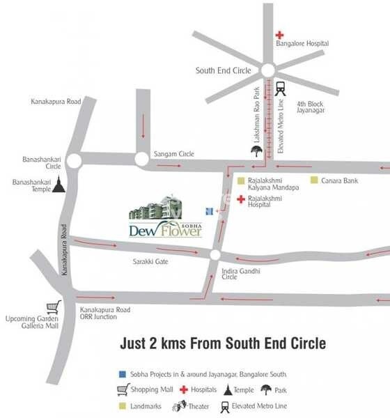 Sobha Dew Flower Location Image