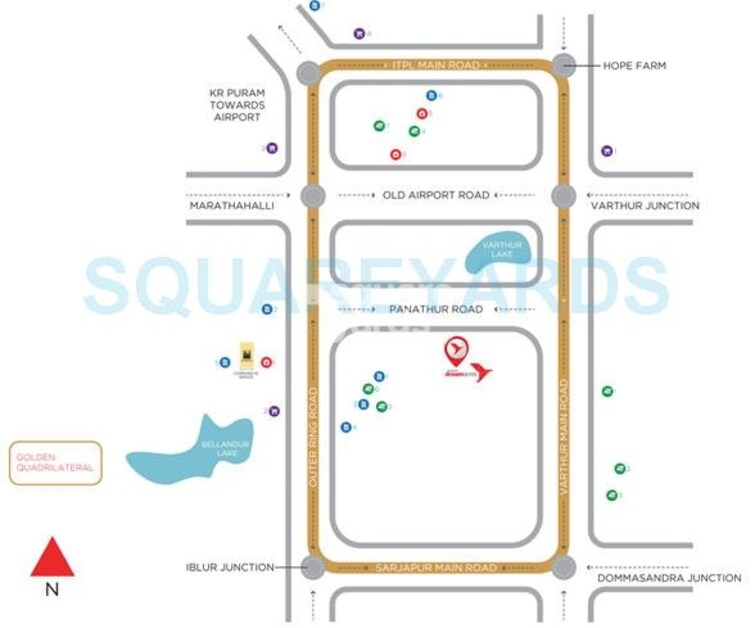 Sobha Dream Acres Location Image
