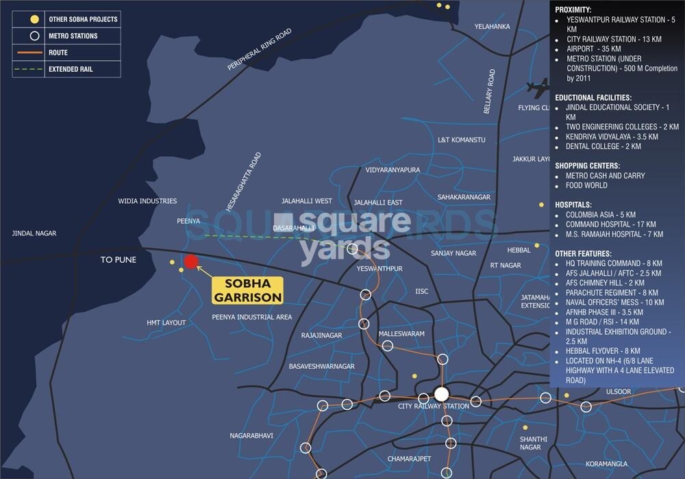 Sobha Garrison Location Image