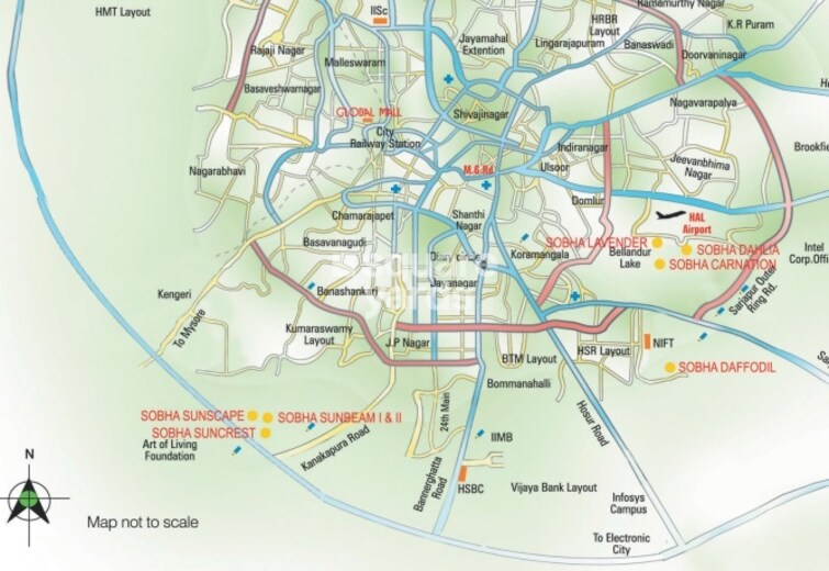 Sobha Hillview Location Image