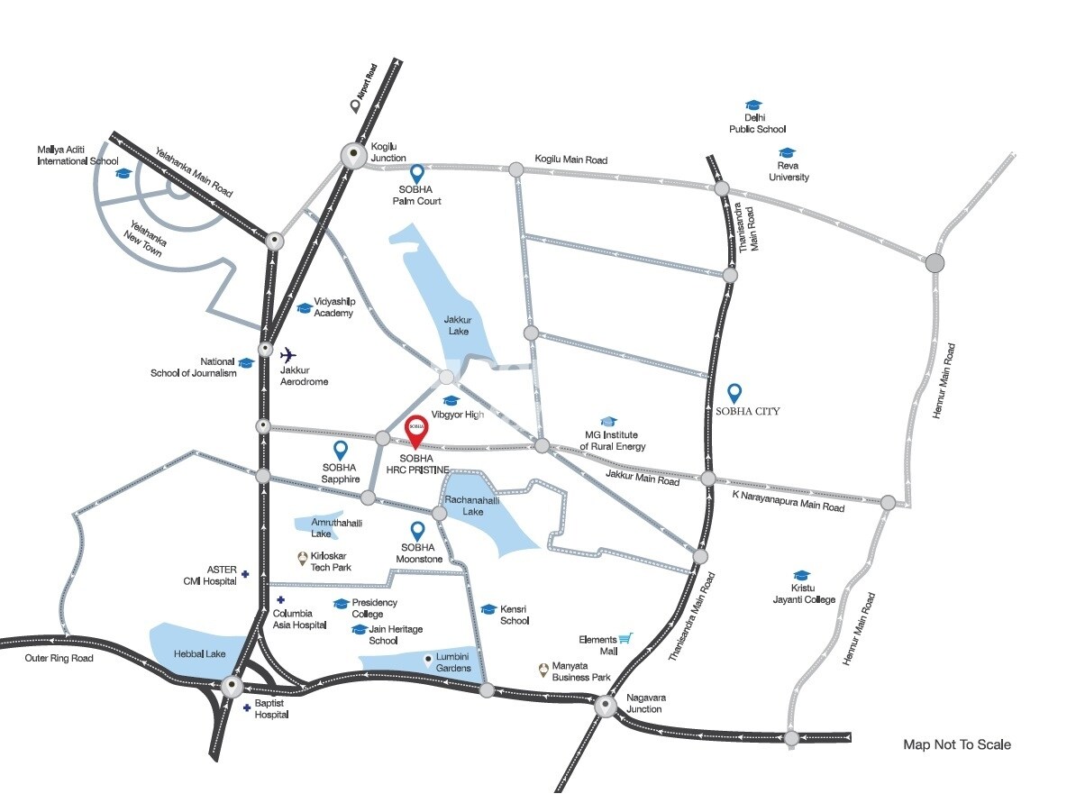 Sobha HRC Pristine Location Image