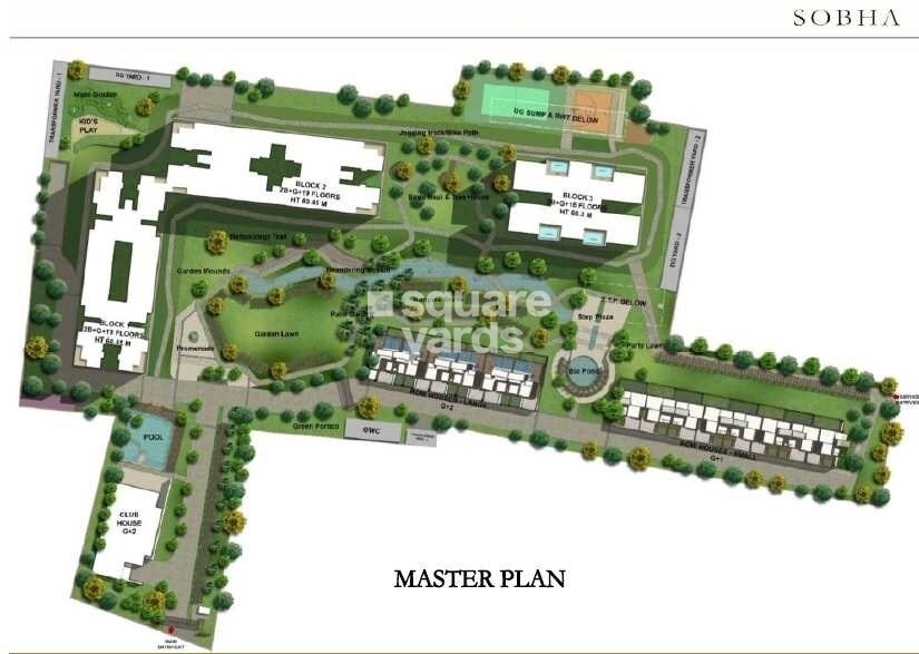 Sobha HRC Pristine Bangalore Master Plan Image