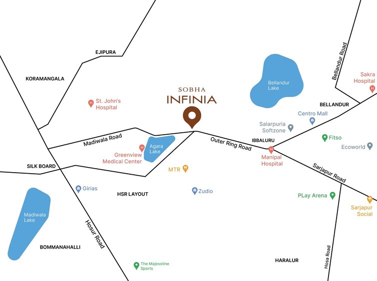 Sobha Infinia Location Image