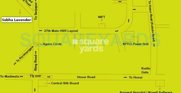 Sobha Lavender Location Image