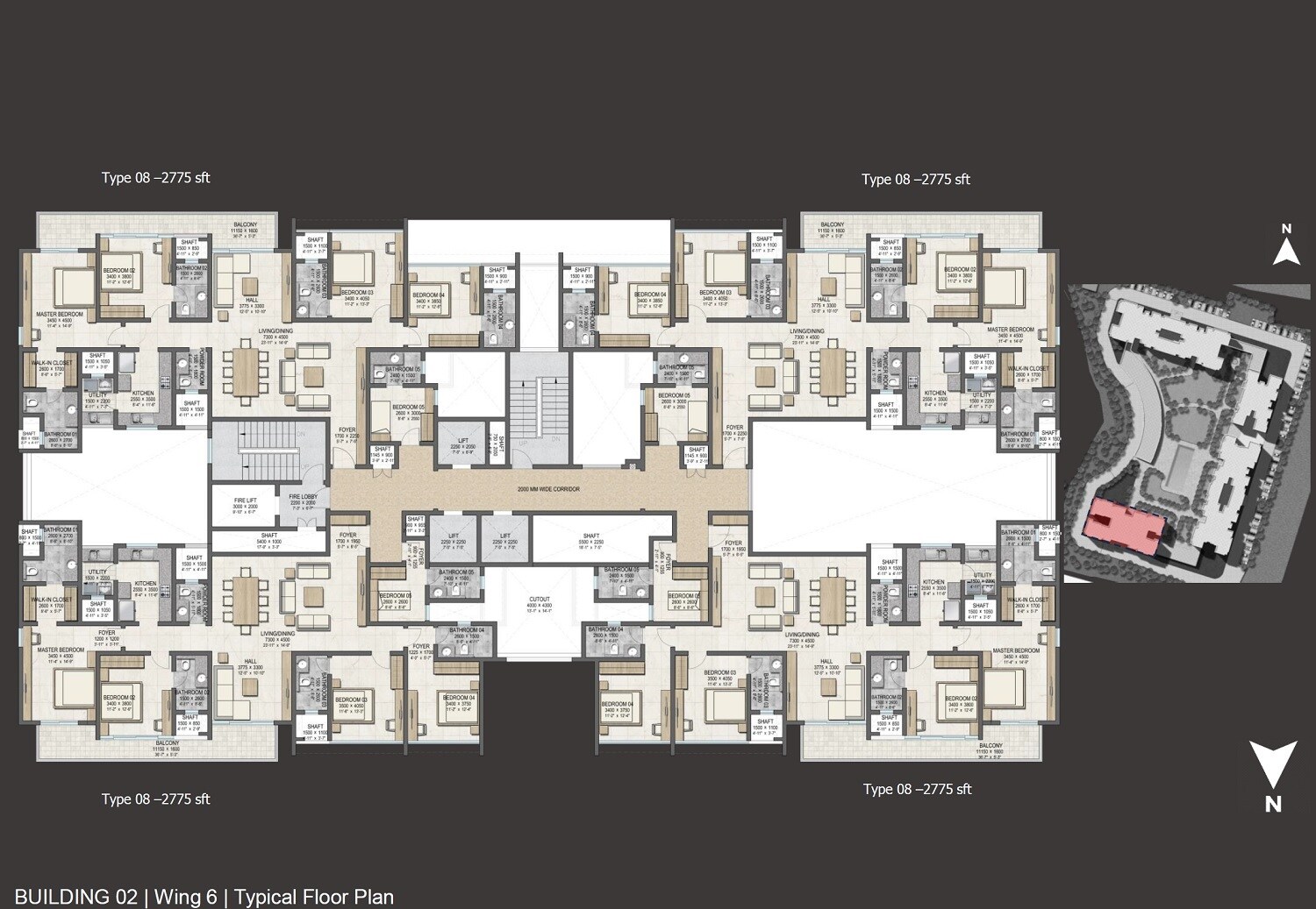 Sobha Madison Heights Town Park Floor Plans 3