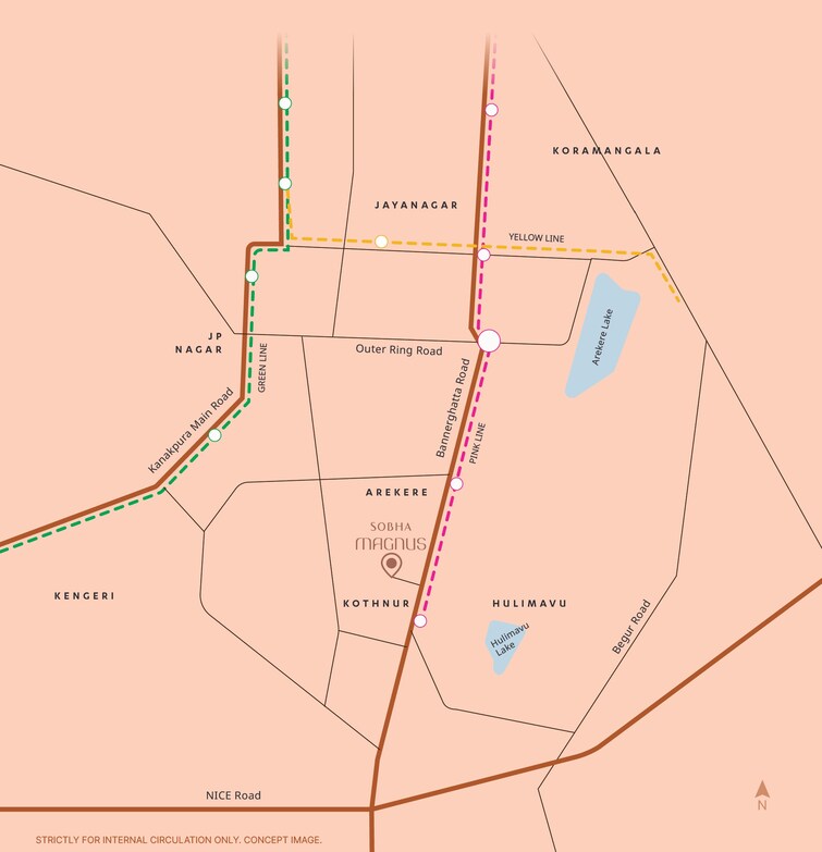 Sobha Magnus Location Image