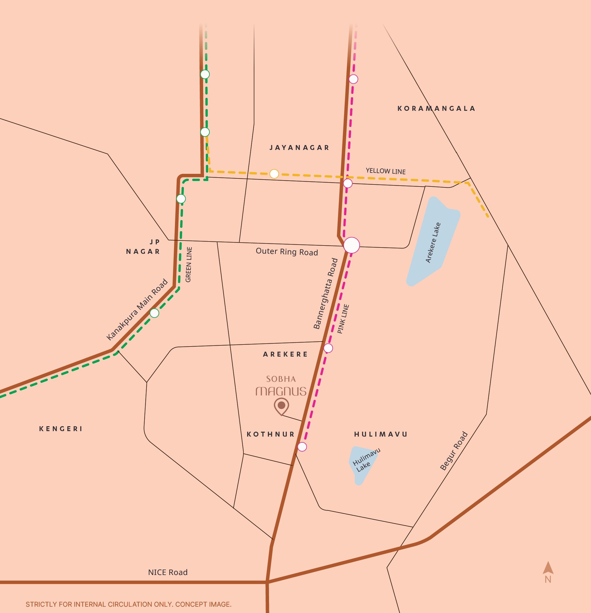 Sobha Magnus Location Image