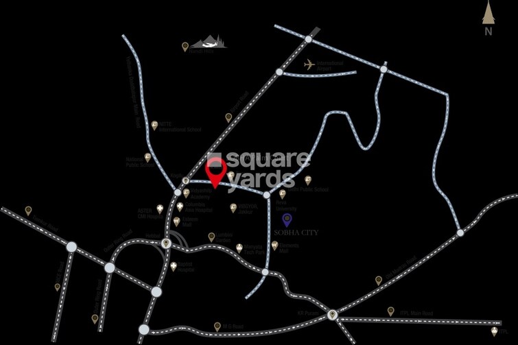 Sobha Palm Courts Location Image