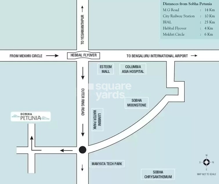 Sobha Petunia Location Image