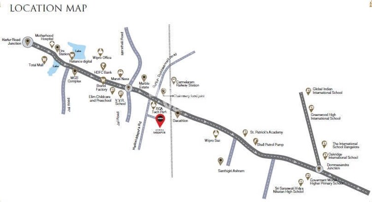 Sobha Royal Pavilion Location Image