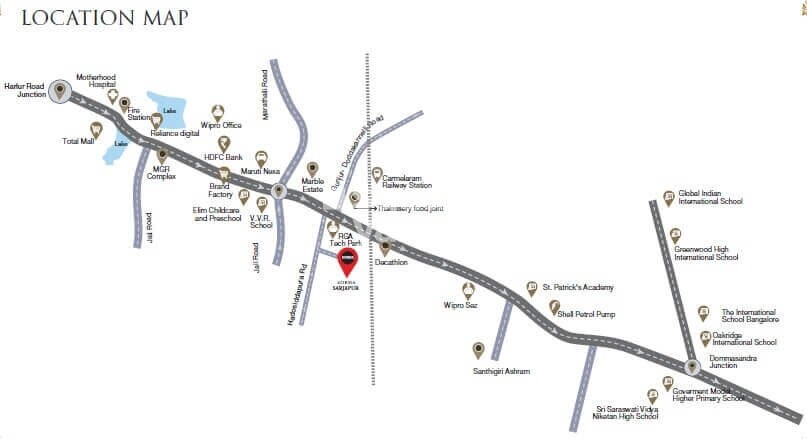Sobha Royal Pavilion Location Image