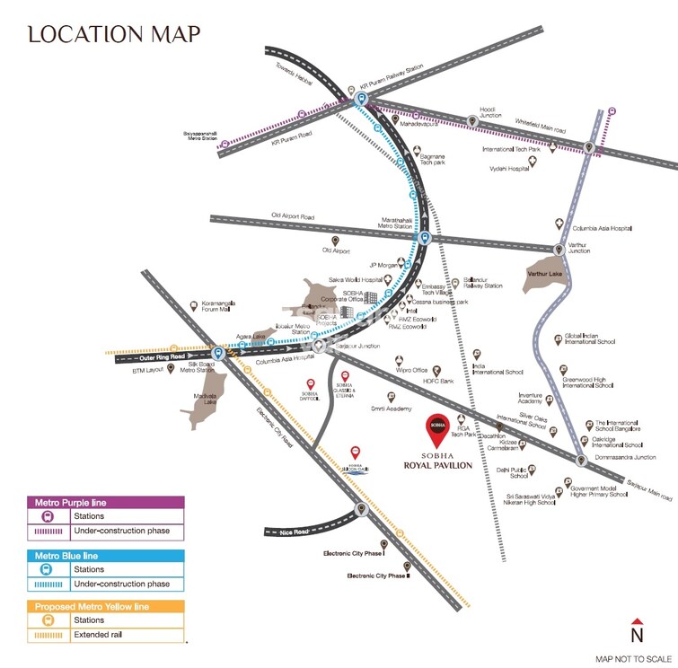 Sobha Royal Pavilion Phase 6 Location Image