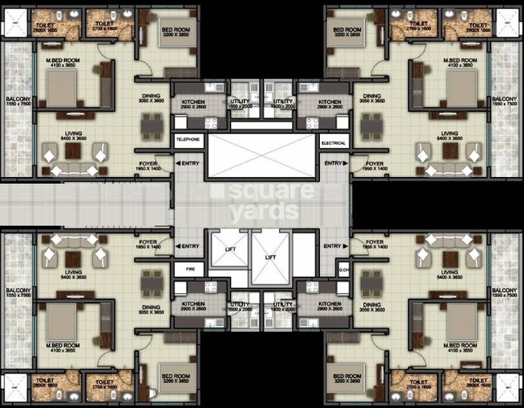 Sobha Silicon Oasis Floor Plans