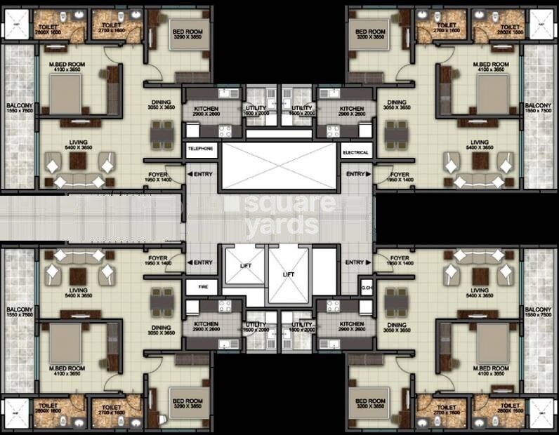 Sobha Silicon Oasis Floor Plans