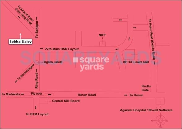 Sobha Daisy Location Image