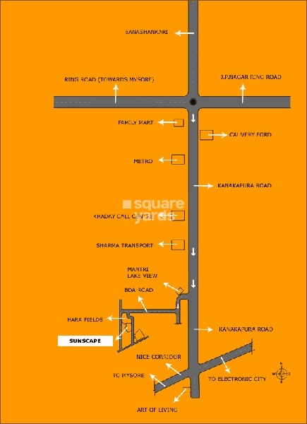 Sobha Sunscape Location Image