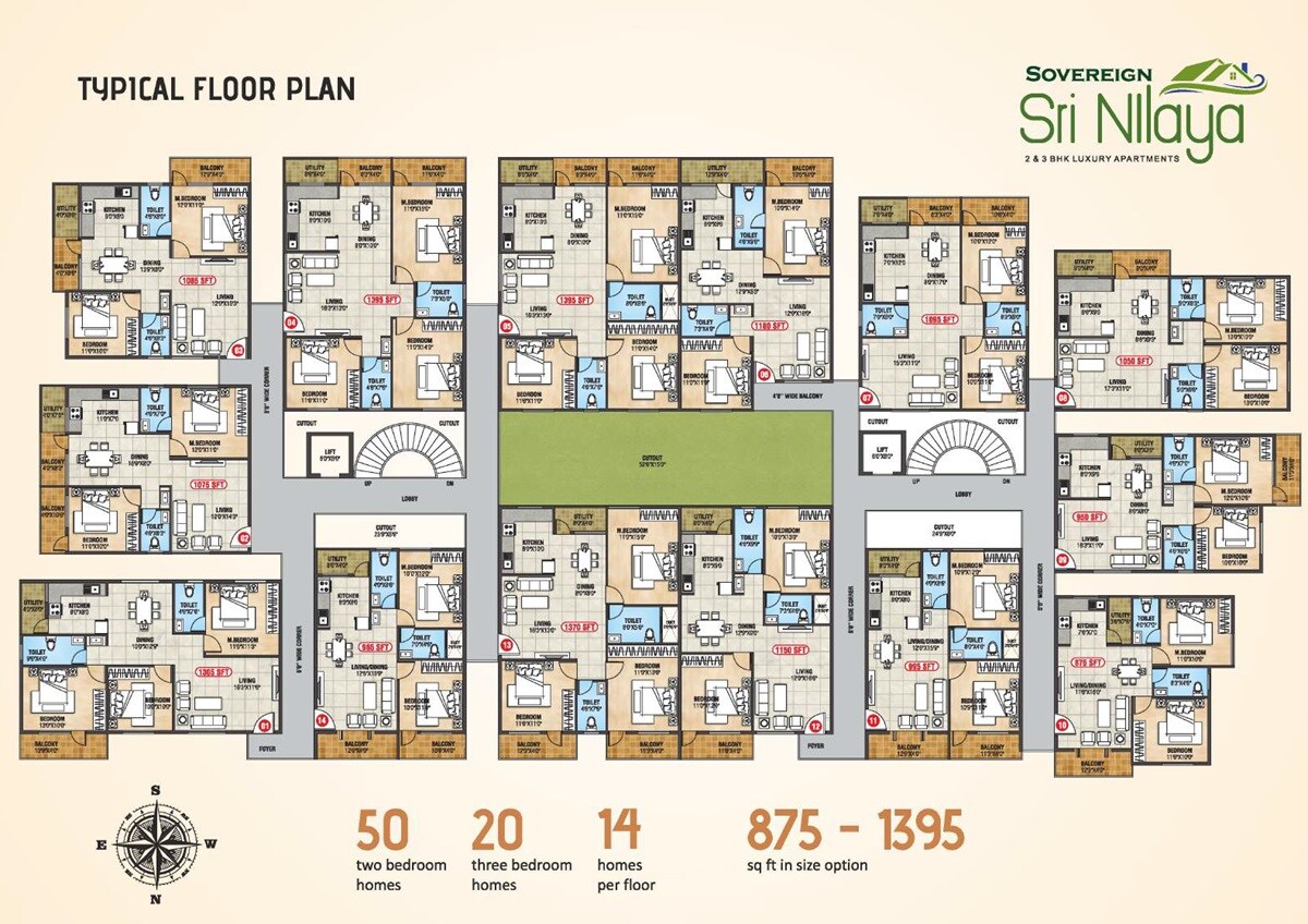 Sovereign Sri Nilaya Floor Plans
