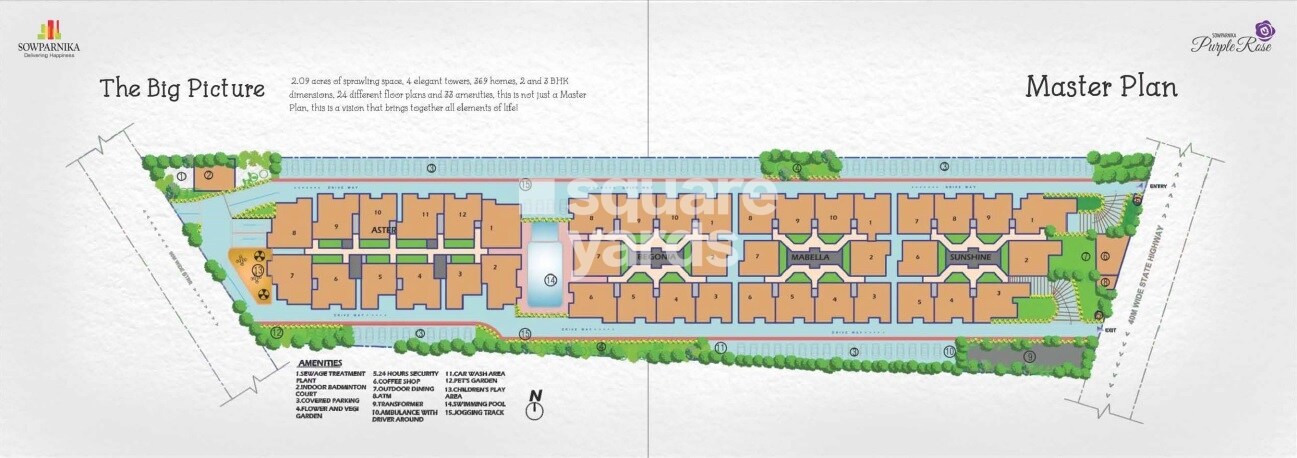 Sowparnika Purple Rose Master Plan Image
