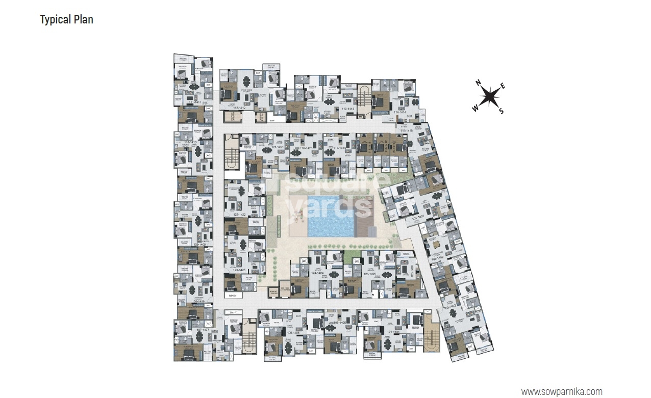 Sowparnika The Columns Floor Plans