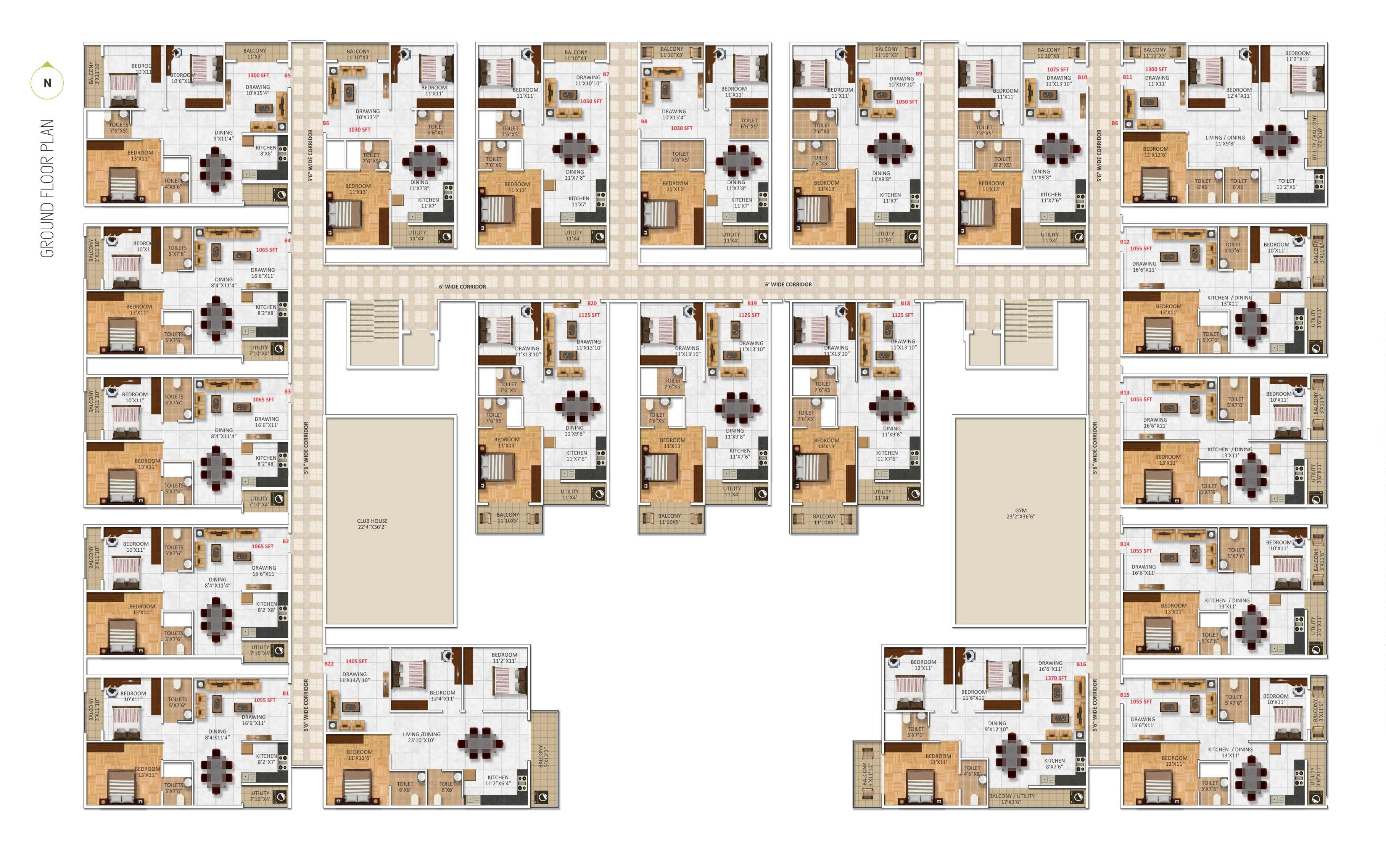 Spad Classic Nakshatra Nestilo Floor Plans