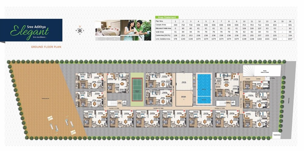 Sree Adithya Elegant Master Plan 1