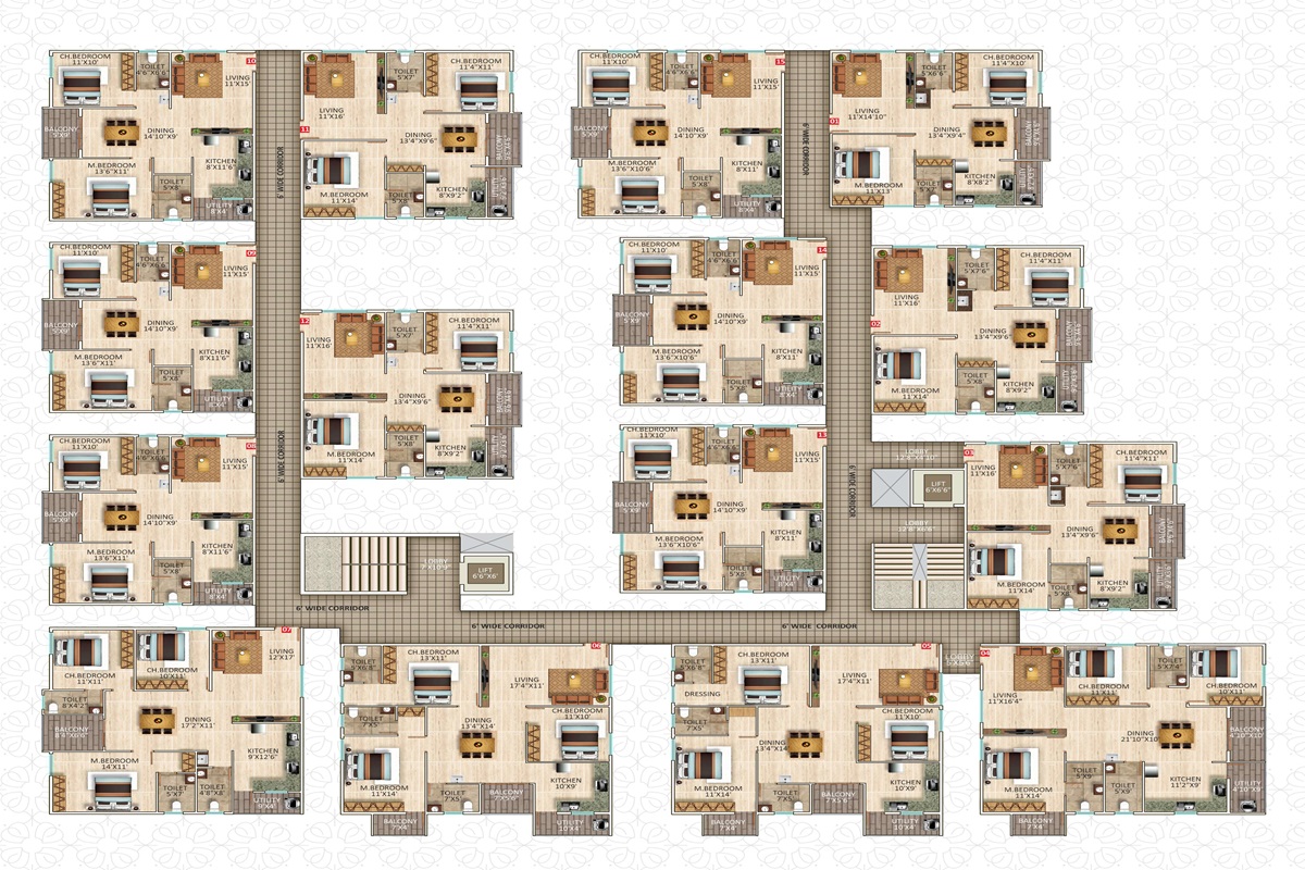 Sree Adithya Lotus Park Floor Plans