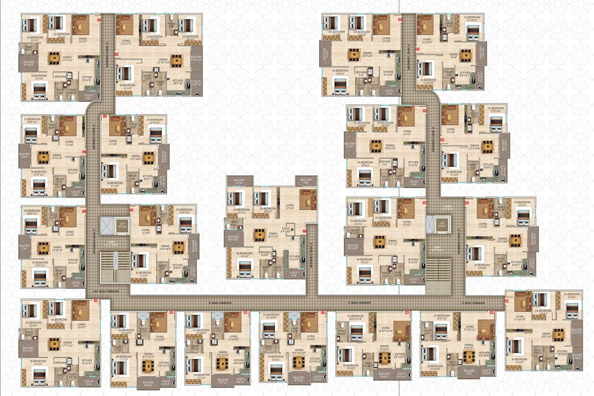 Sree Adithya Lotus Park Floor Plans