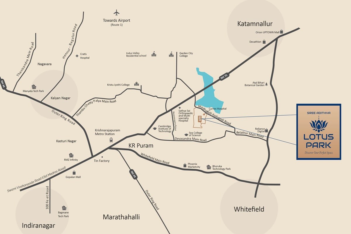 Sree Adithya Lotus Park Location Image