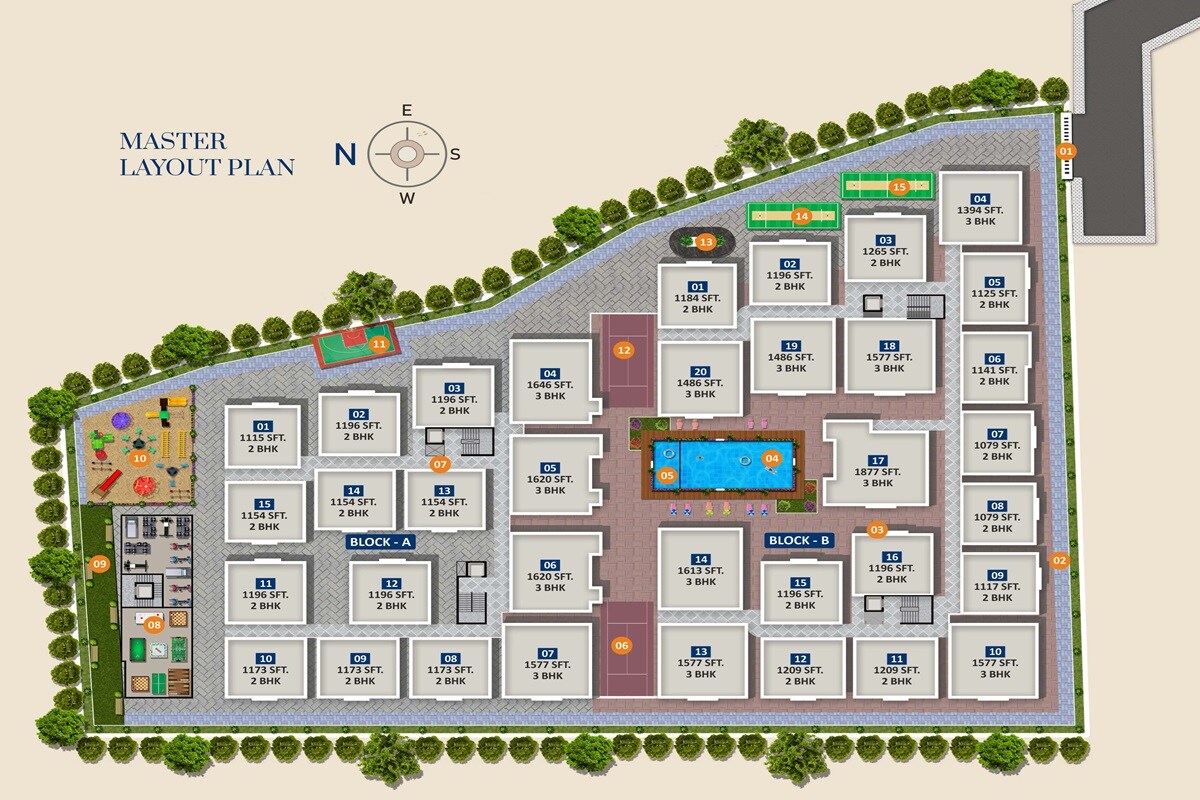Sree Adithya Lotus Park Master Plan Image