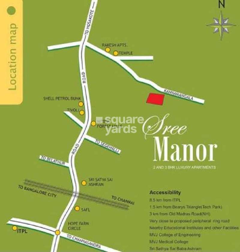 sree manor project location image1
