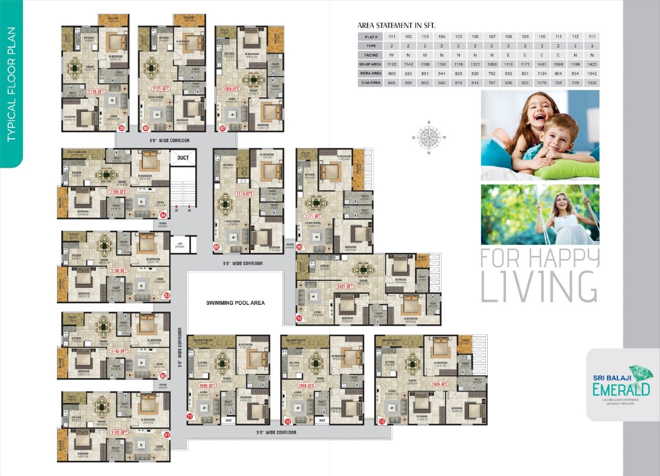 Sri Balaji Emerald Floor Plans