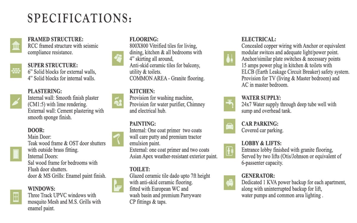 Sri Balaji Grand Specification