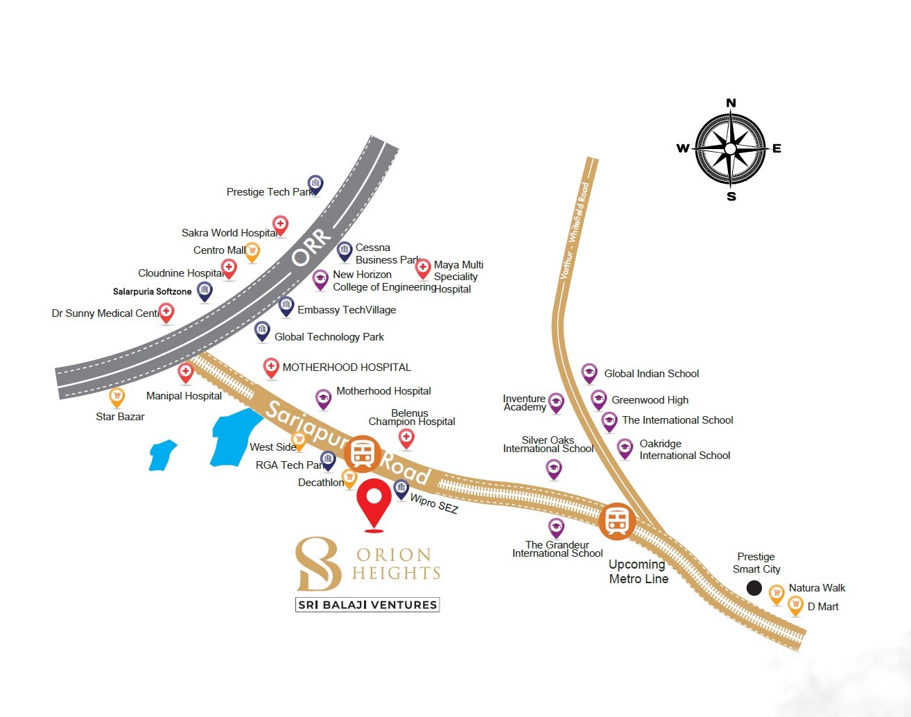 Sri Balaji Orion Heights Location Image