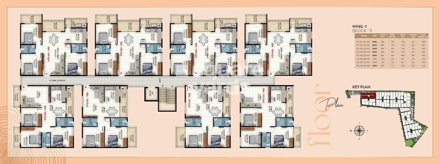Sri Balaji Rose Woods Floor Plans 1