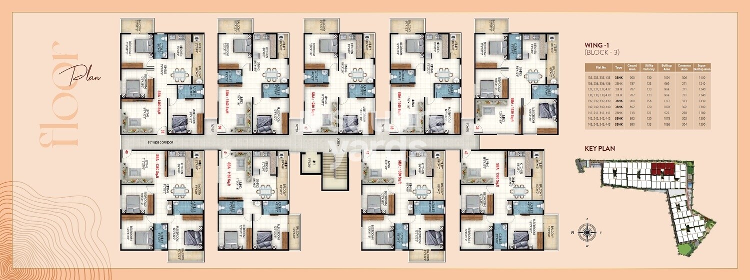 Sri Balaji Rose Woods Floor Plans 3