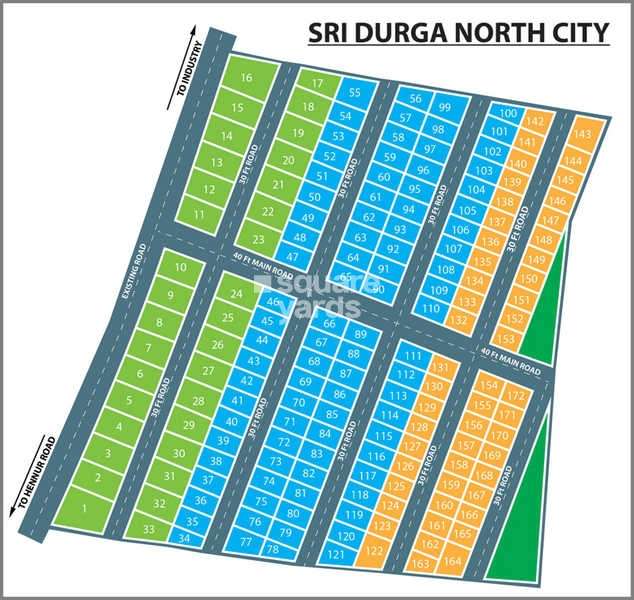 sri durga north city phase ii project master plan image1