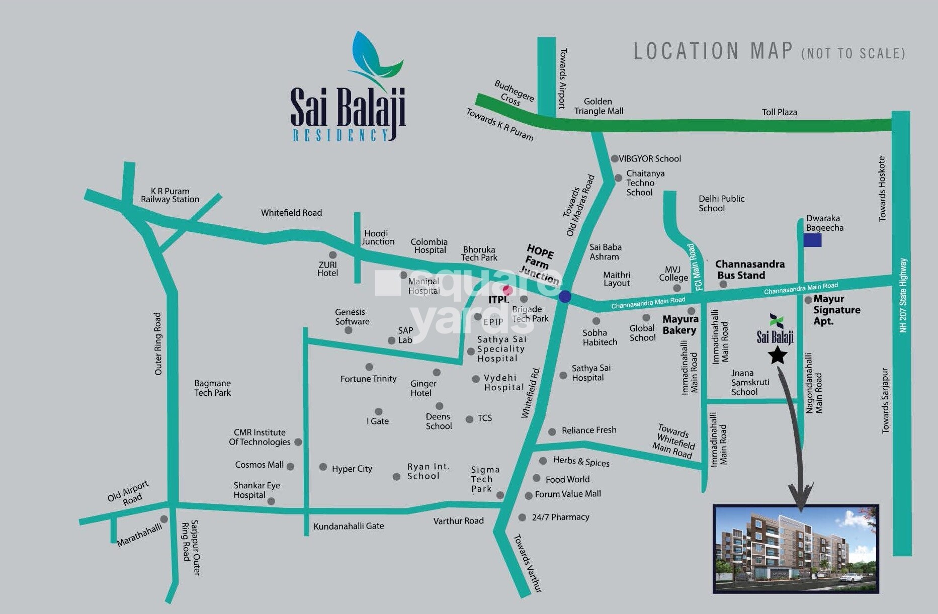 Sri Dwaraka Sai Balaji Residency Location Image