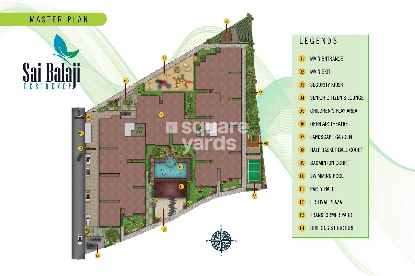 Sri-Dwaraka-Sai-Balaji-Residency_a collage of photos of a cartoon character