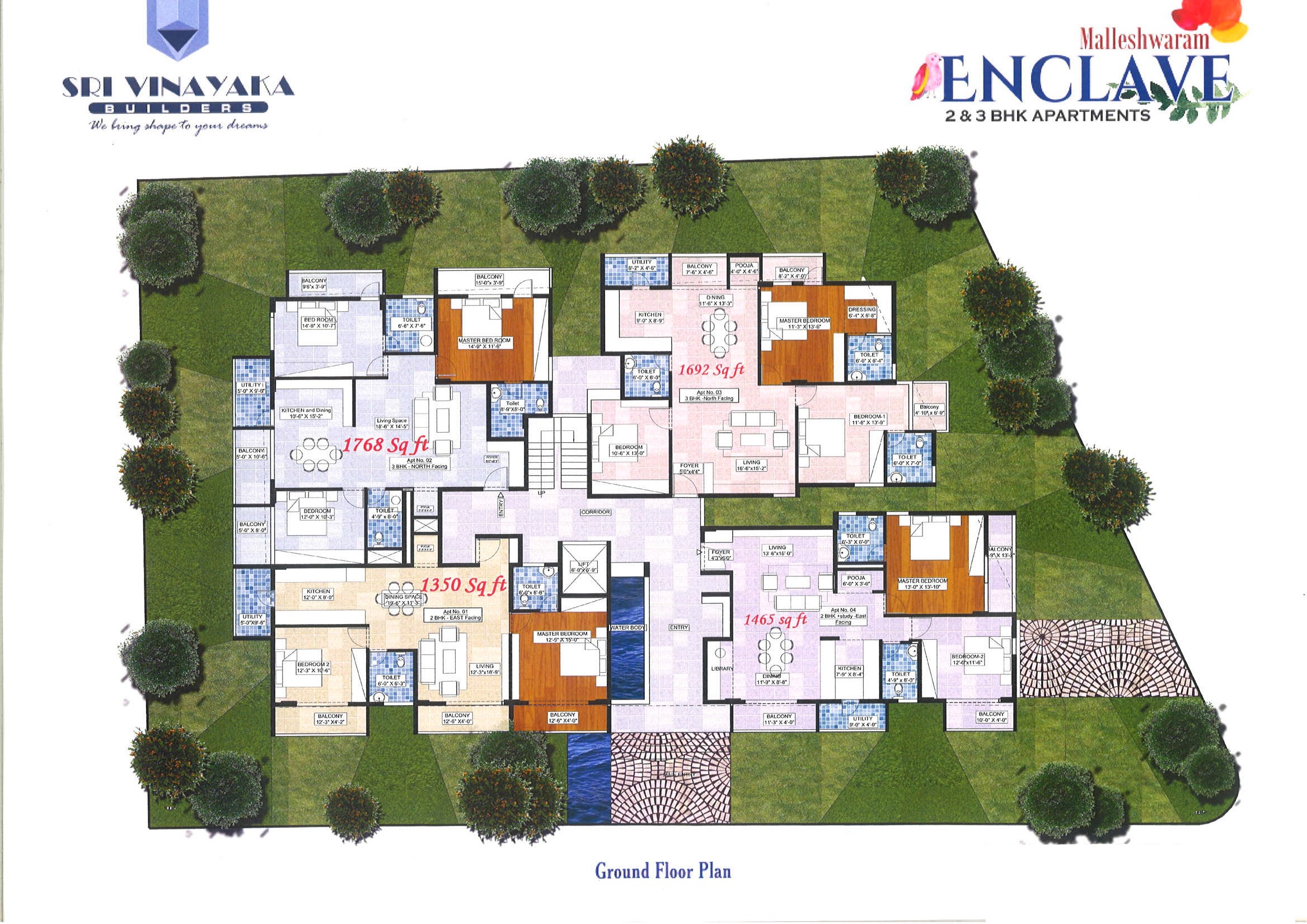 Sri Malleshwaram Enclave Floor Plans