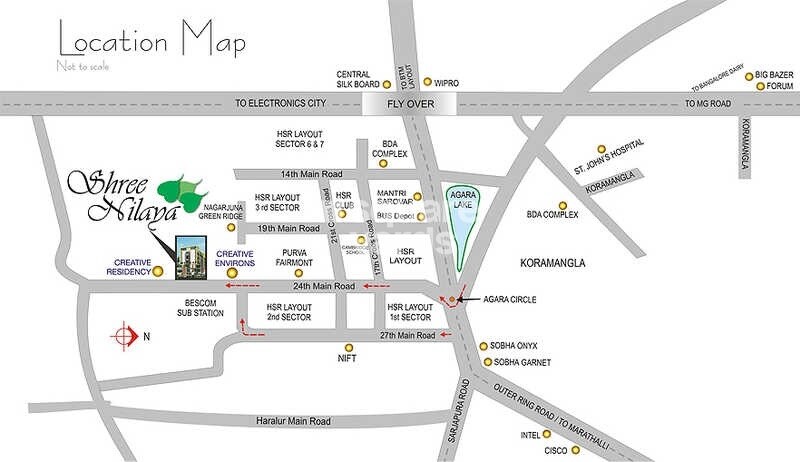 Sri Nilaya HSR Layout Location Image