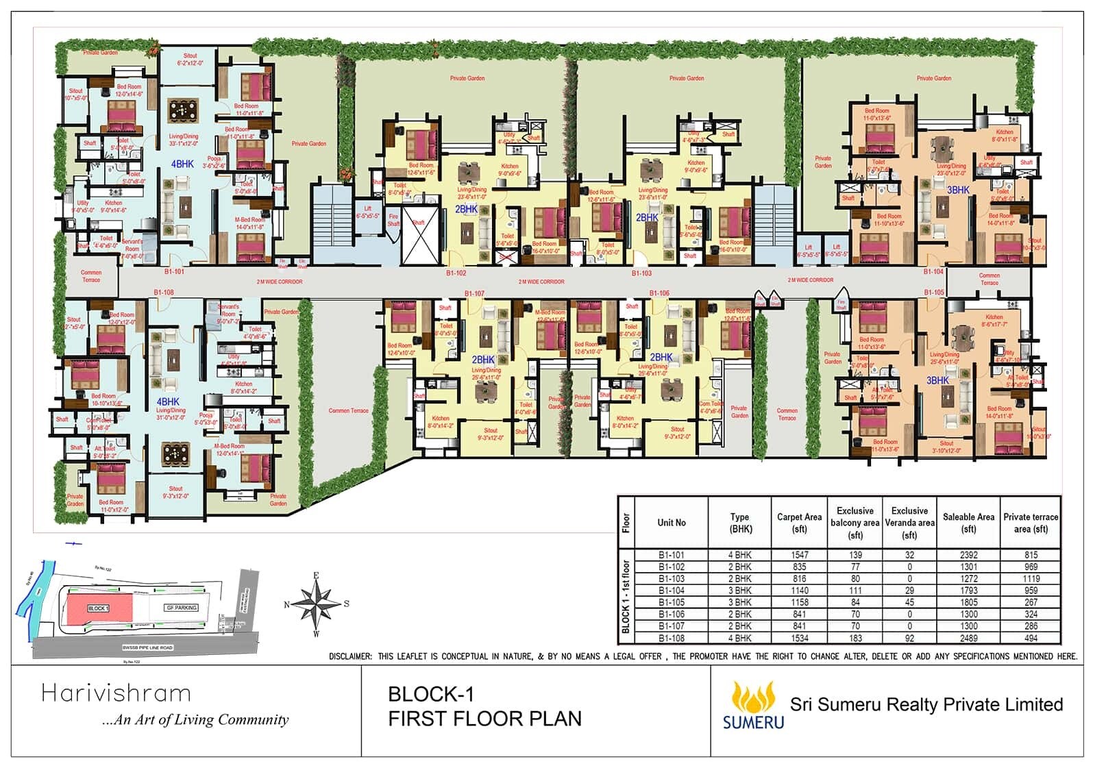 Sri Sumeru Harivishram Floor Plans 1